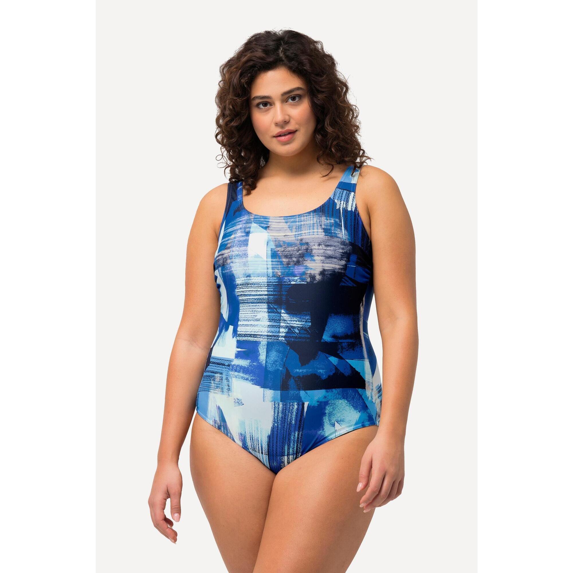 Damskie Kostium kąpielowy z nadrukiem bez miękkich miseczek okrągły dekolt