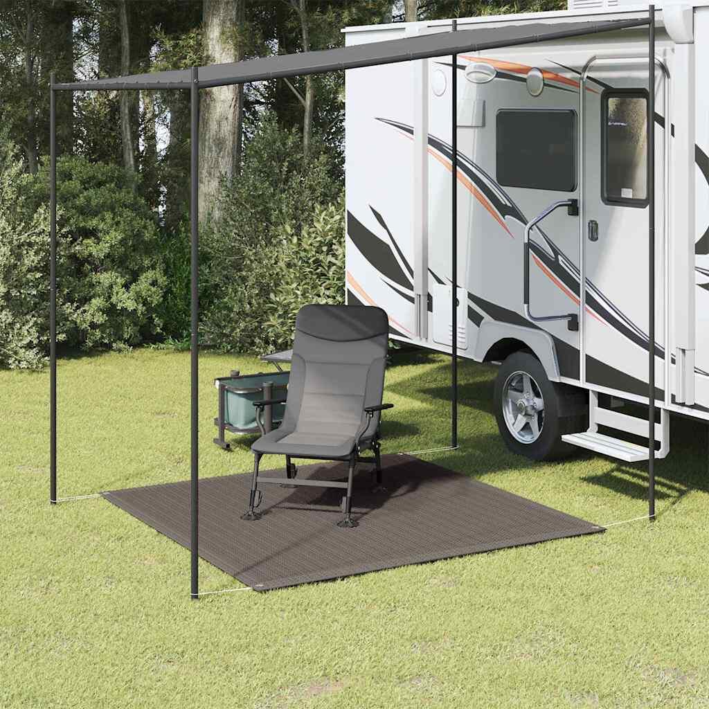 VidaXL Dywanik pod namiot 200 x 200 cm antracytowy