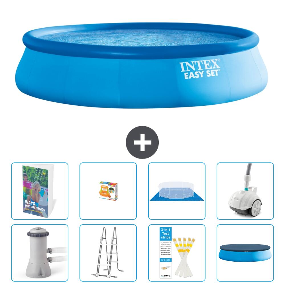 INTEX Basen Easy Set Okrągły - 457x107 cm - 9-częściowy S590