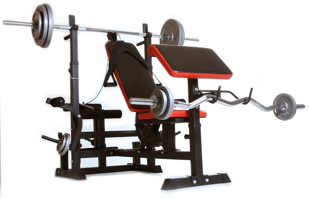 Ławka treningowa duża regulowana z modlitewnikiem Multi Gym