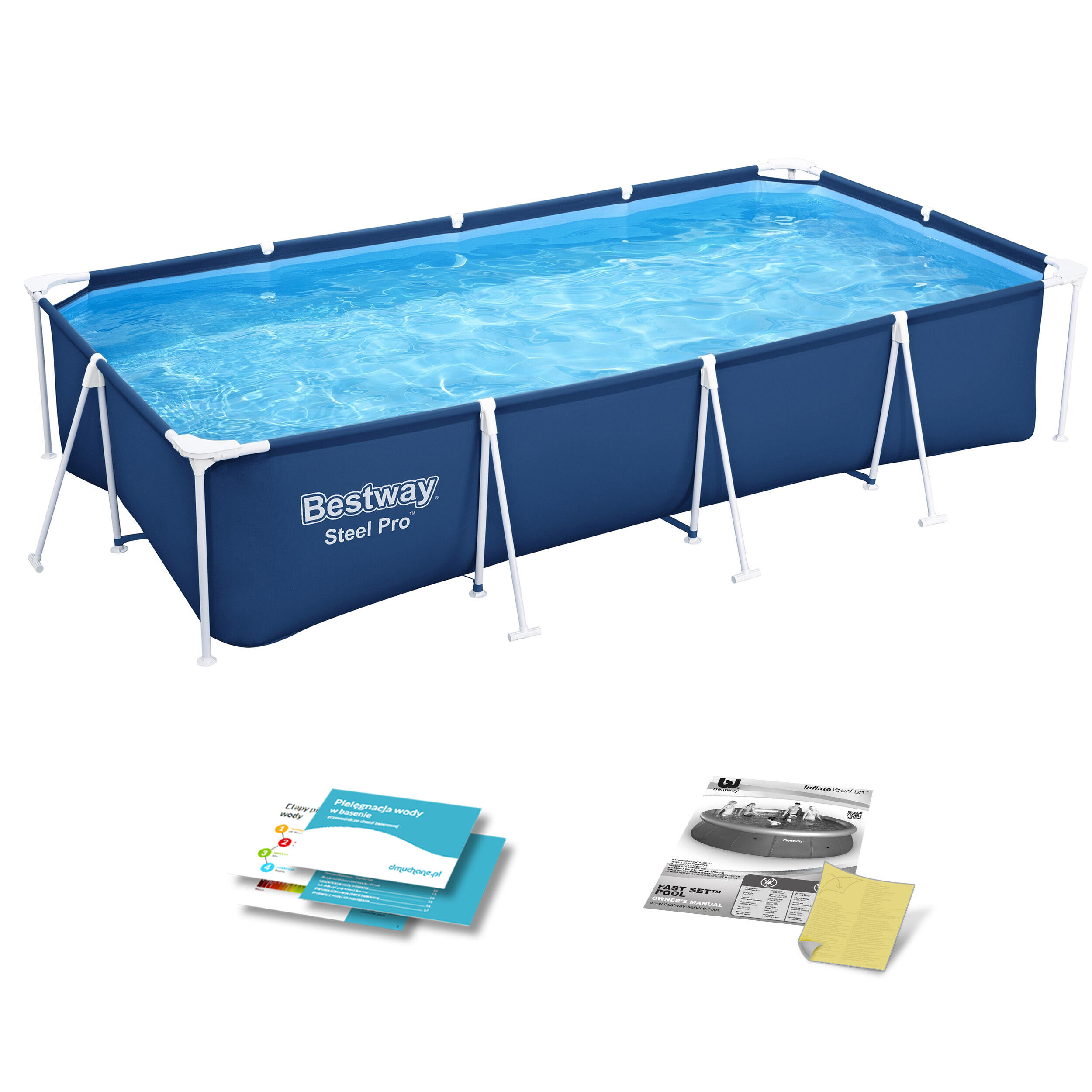Basen ogrodowy stelażowy 400x211x81cm Bestway 56405N