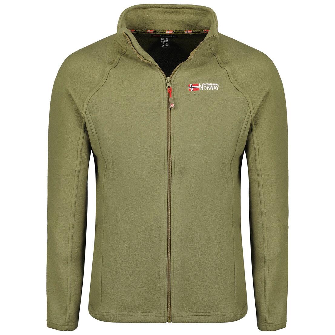 Bluza polarowa męska Geographical Norway Tug FZ 235 g/m² zielona.