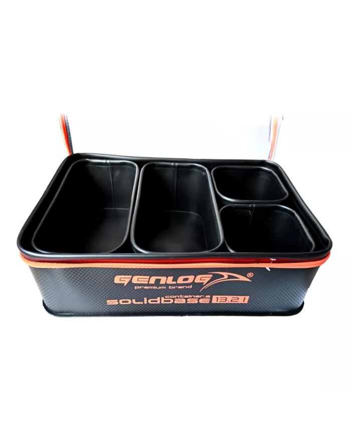 Zestaw 5 pojemników wędkarskich na przynętę EVA SOLID Base Carbon C-47x27x12+4