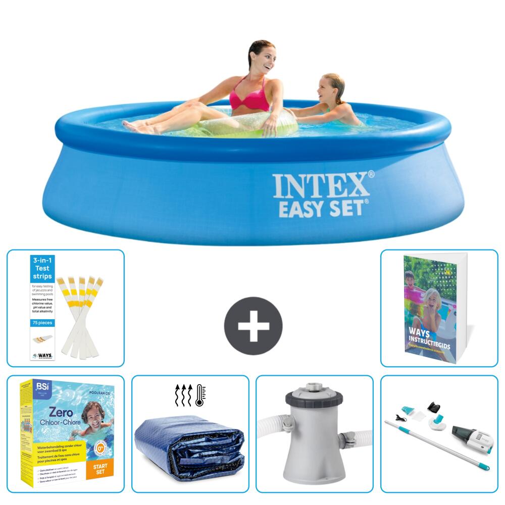 INTEX Basen Easy Set Okrągły - 244x61 cm - 7-częściowy S39