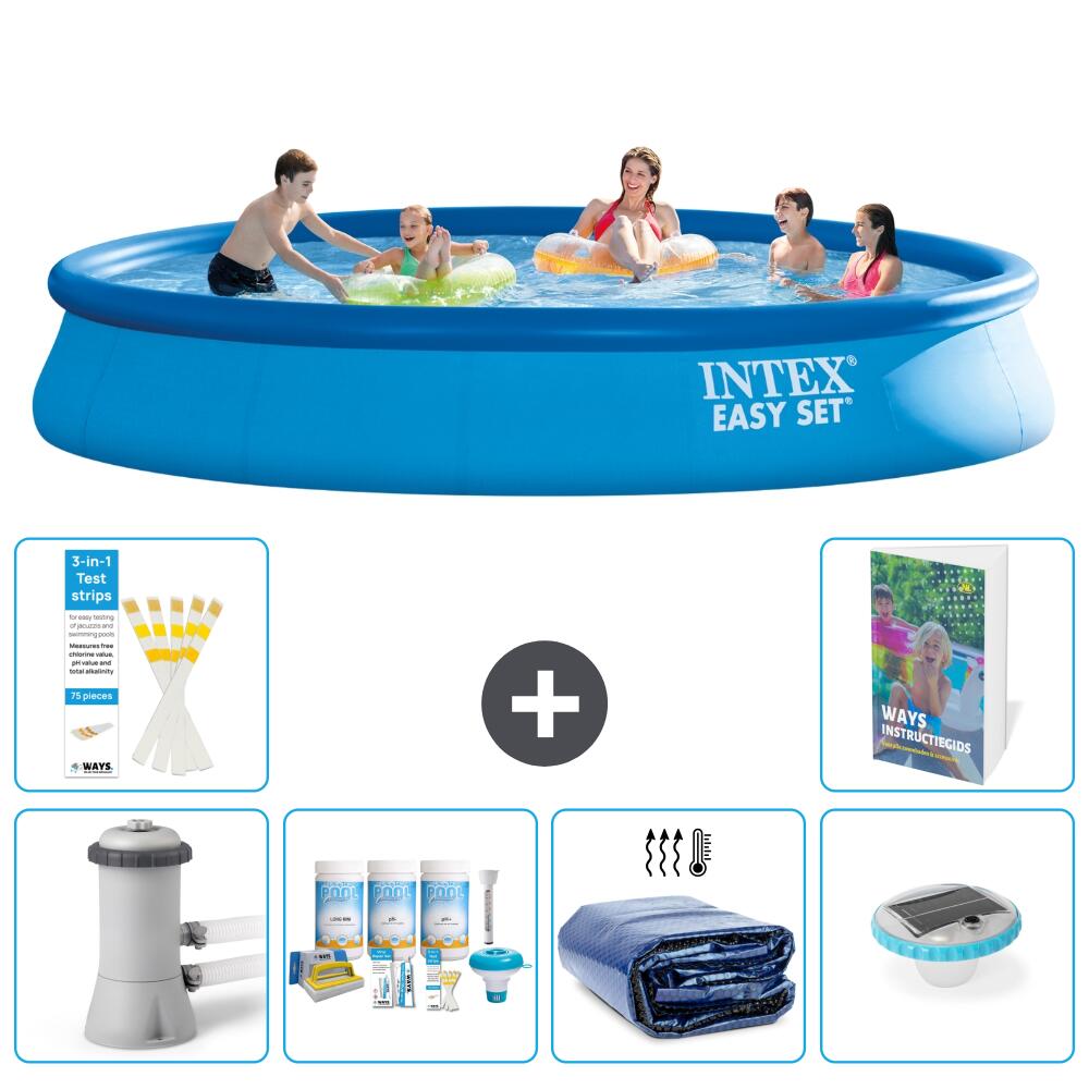 INTEX Basen Easy Set Okrągły - 457x84 cm - 7-częściowy S228