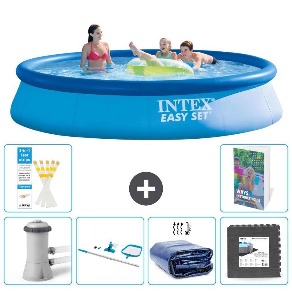 INTEX Basen Easy Set Okrągły - 396x84 cm - 7-częściowy S217