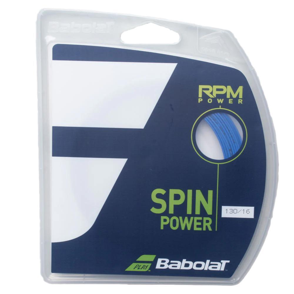 Naciąg tenisowy Babolat RPM Spin Power set. 12 m. niebieski 1,30 mm
