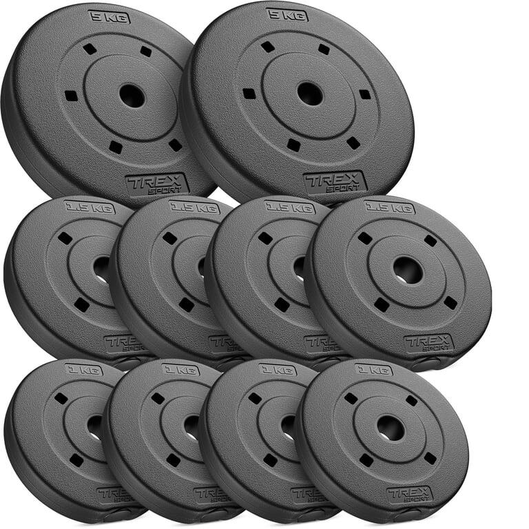 Zestaw obciążeń bitumicznych do gryfów Trex Sport 20kg (2x5kg, 4x1.5kg, 4x1kg)