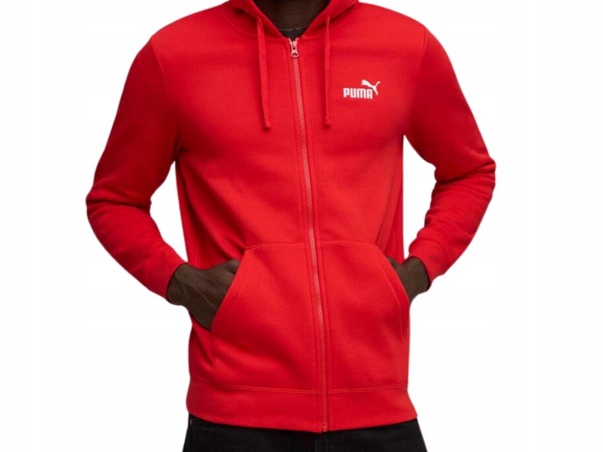 Bluza na co dzień Męska Puma Z Kapturem Na Zamek