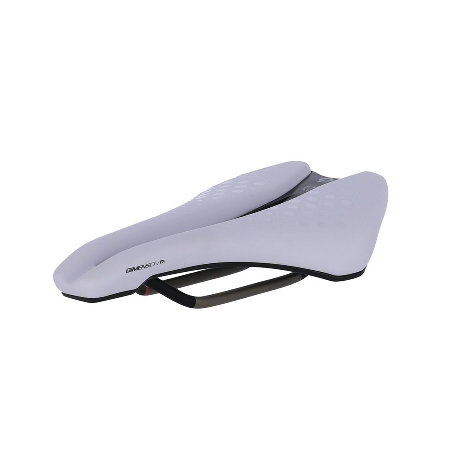 Siodełko Dimension TRI 143 Tirox Unisex biały/srebrny
