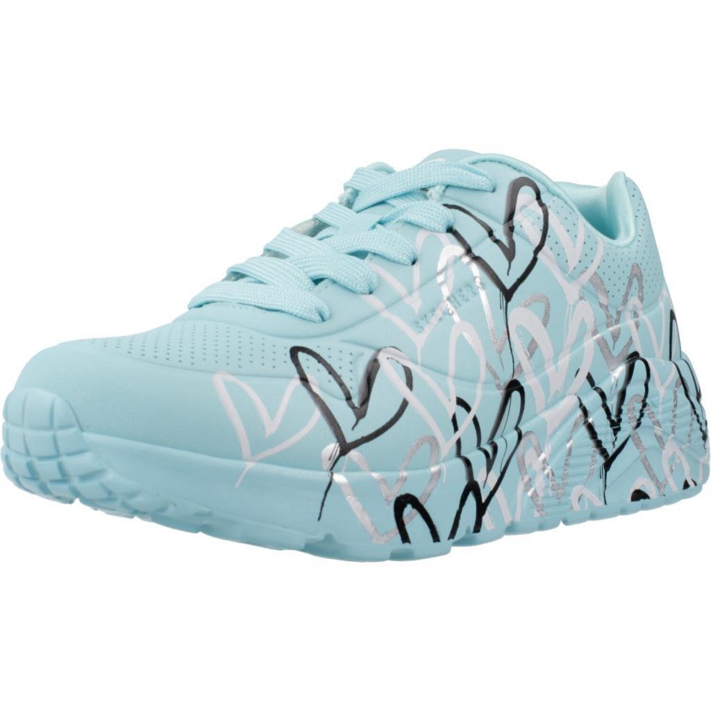 Buty SKECHERS UNO LITE - METALLIC Niebieski