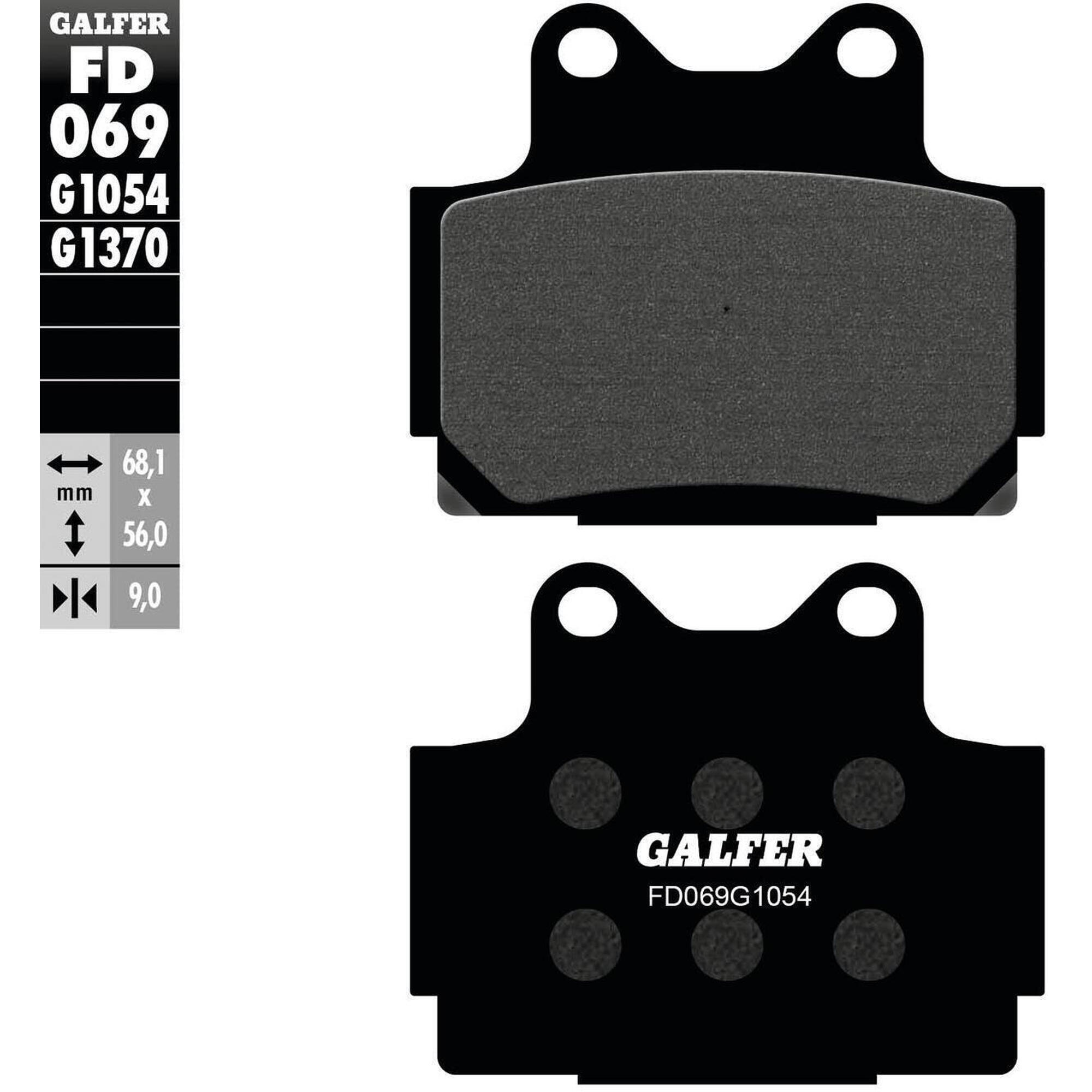 Organiczne klocki hamulcowe Galfer FD069 G1054 do jazdy miejskiej