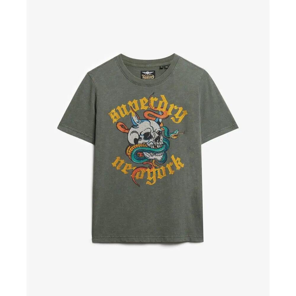 Damska koszulka na co dzień Superdry Neo Trad Tattoo