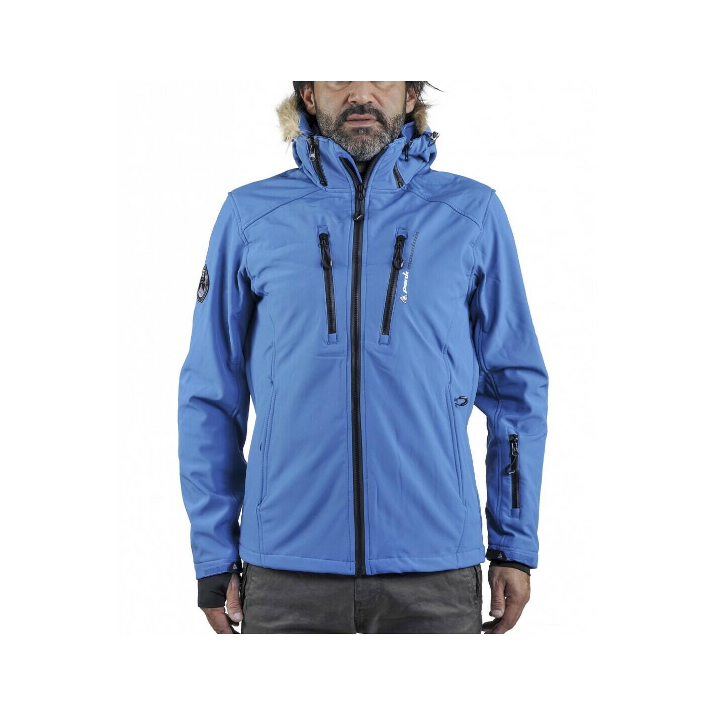 Kurtka softshellowa ze sztucznym futrem Peak Mountain Casada