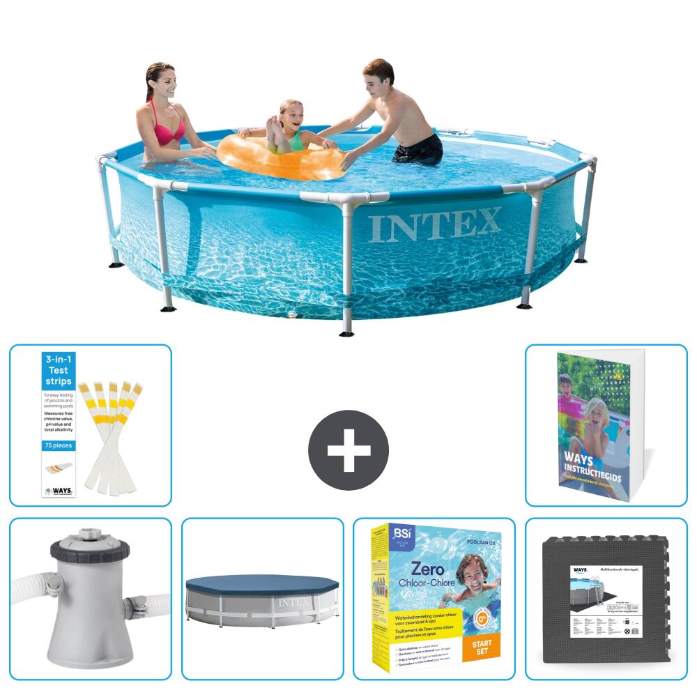 INTEX Basen ze stelażem Okrągły - 305x76 cm - 7-częściowy S259