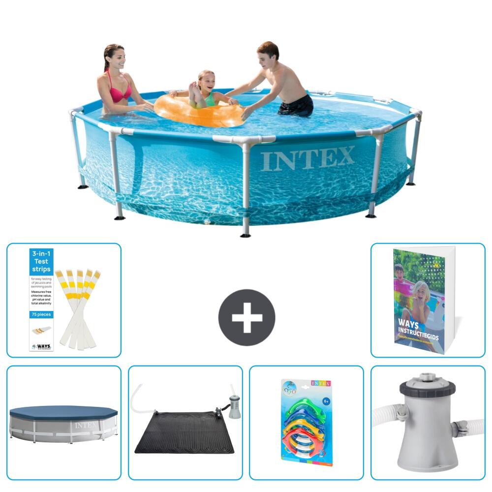 INTEX Basen ze stelażem Okrągły - 305x76 cm - 7-częściowy S37