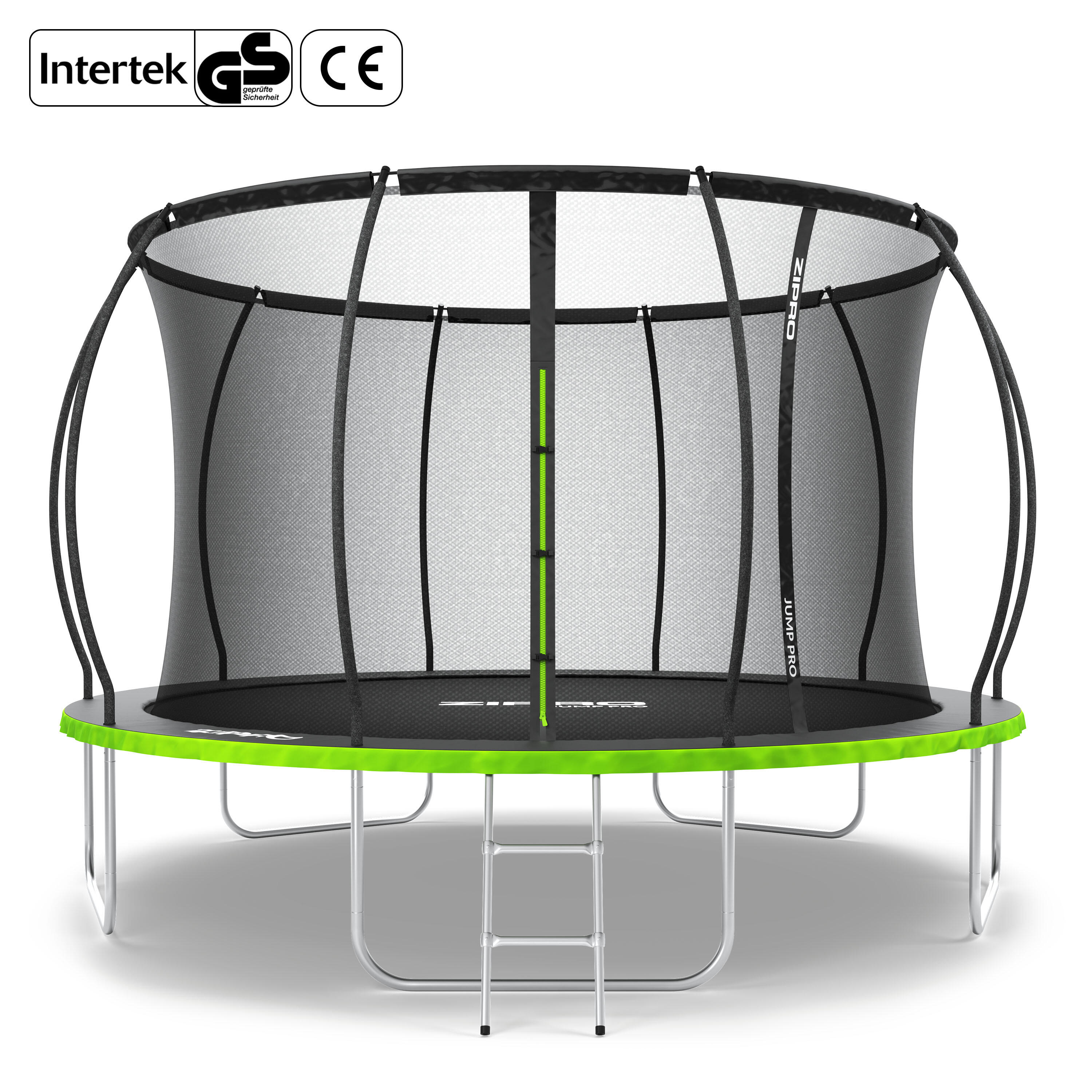 Trampolina ogrodowa Jump Pro Premium z siatką wewnętrzną 12FT 374cm dla dzieci