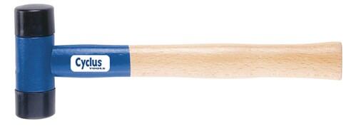 Cycplus młotek gumowy 410g z drewnianym trzonem 280 mm