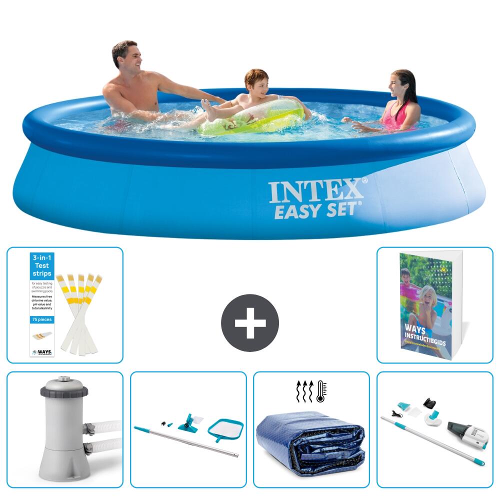 INTEX Basen Easy Set Okrągły - 366x76 cm - 7-częściowy S323