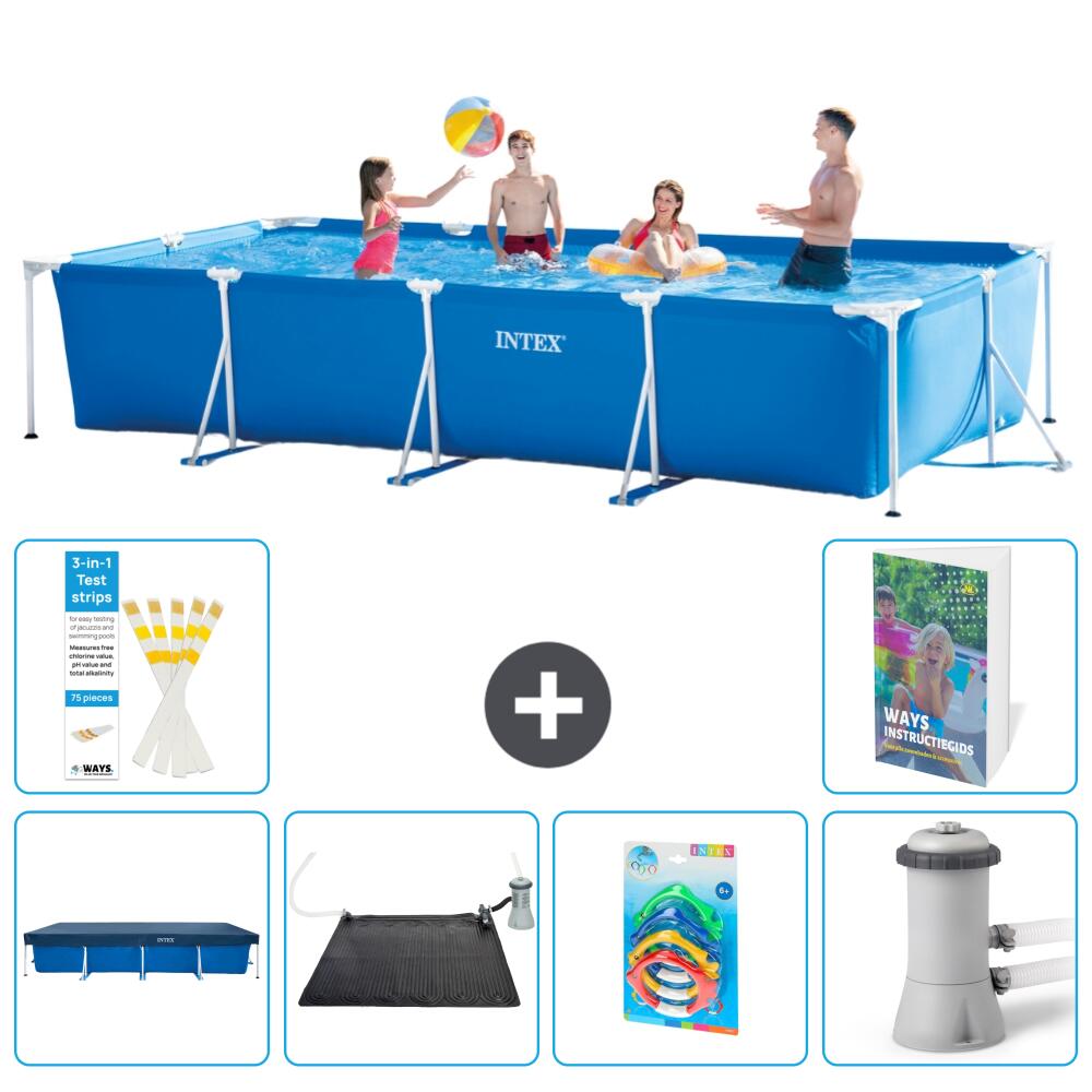 INTEX Basen ze stelażem Prostokątny - 450x220x84 cm - 7-częściowy S37
