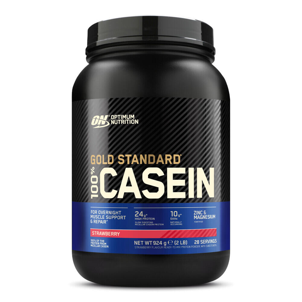 Optimum Nutrition 100% Casein Gold Standard (908g) Strawberry Delight - Białka