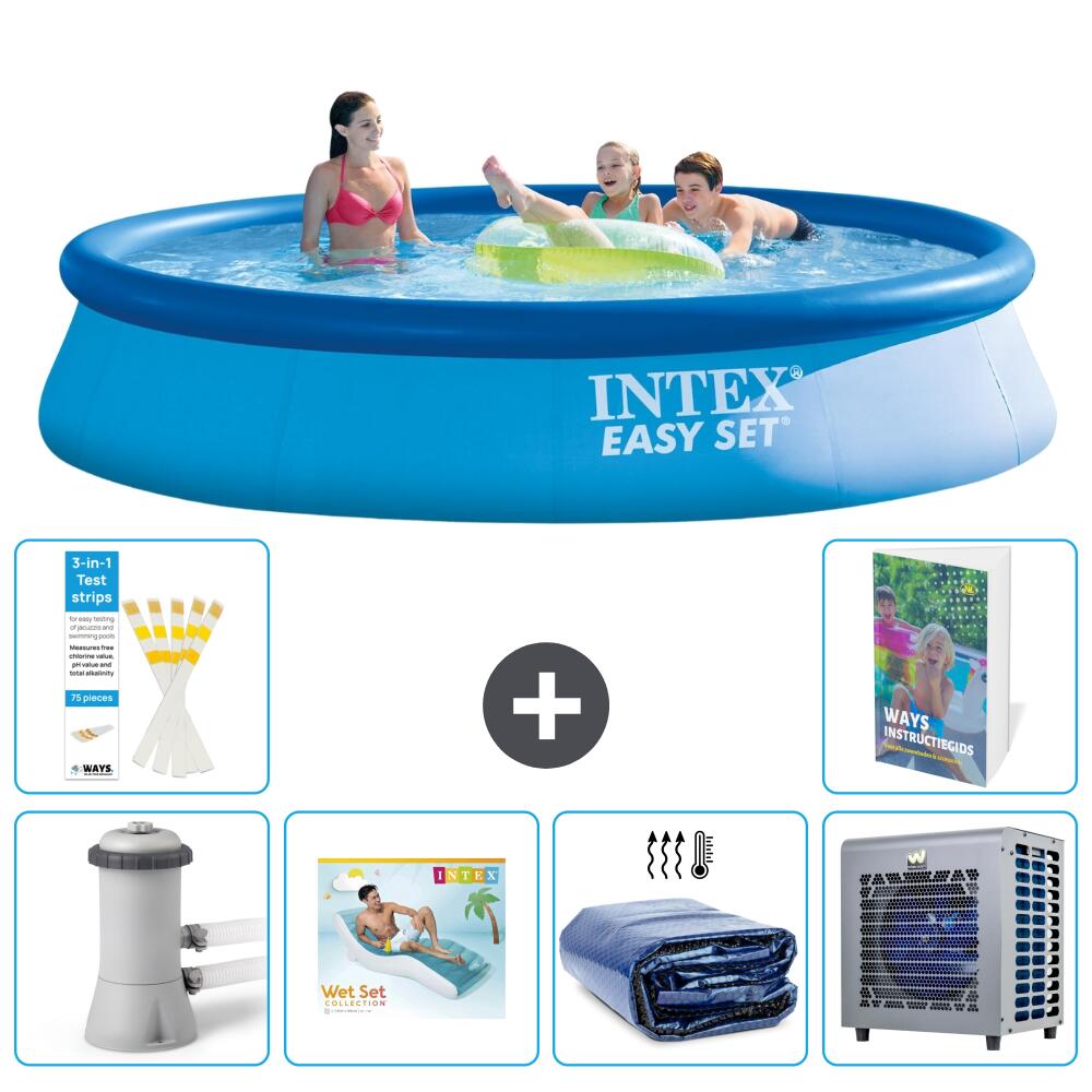 INTEX Basen Easy Set Okrągły - 396x84 cm - 7-częściowy S286