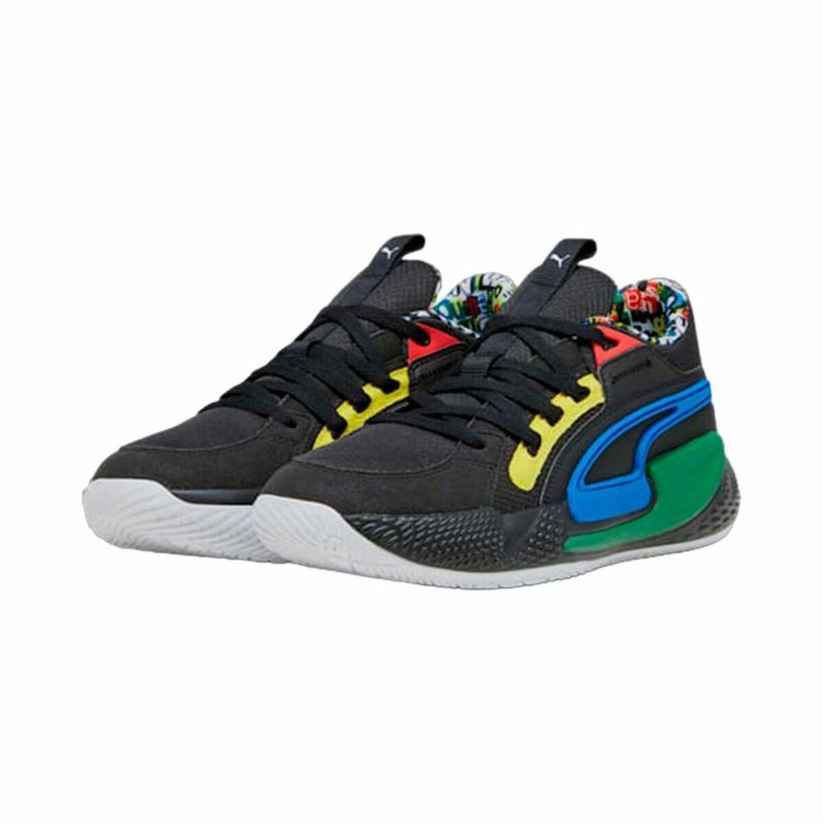 Obuwie Koszykarskie dla Dorosłych Puma Court Rider Chaos Czarny