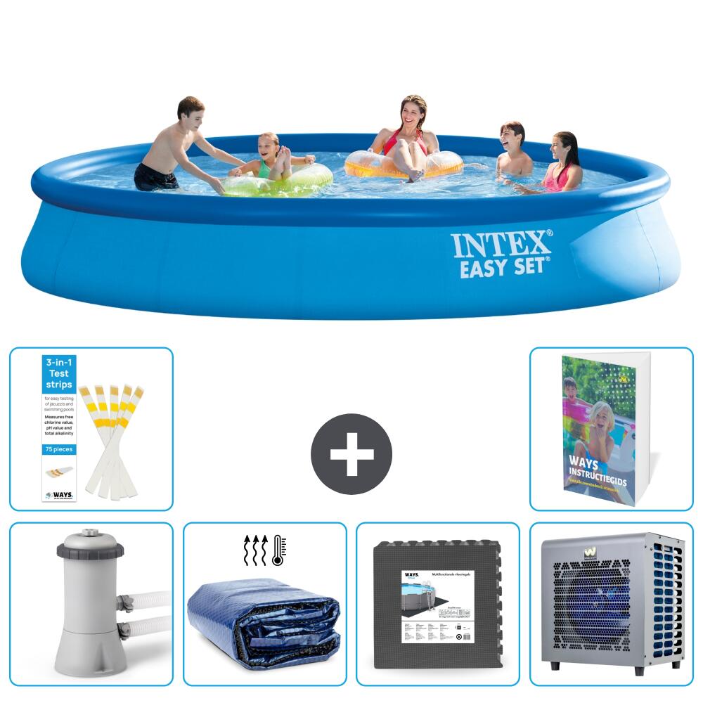 INTEX Basen Easy Set Okrągły - 457x84 cm - 7-częściowy S190