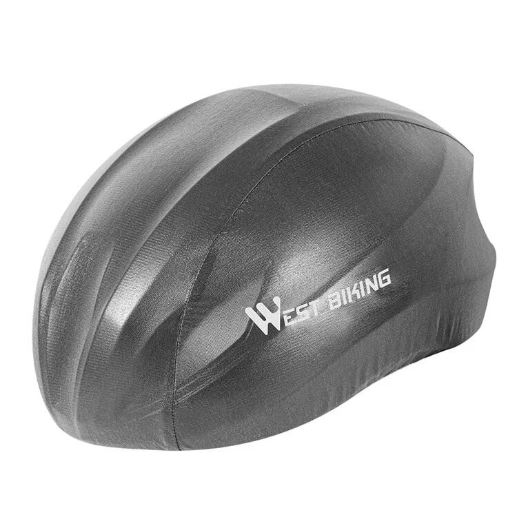 Ultralekka, odblaskowa osłona na kask rowerowy Szara