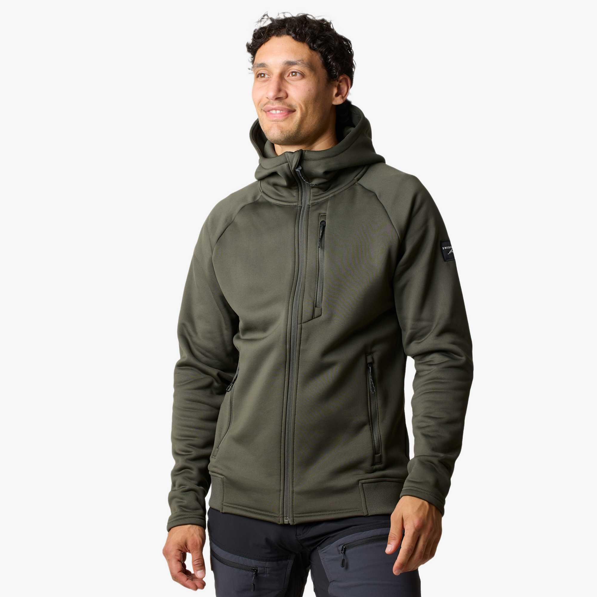 Bluza Polarowa Rozpinana Wędrówki Mężczyzna Lofoten Standardowy
