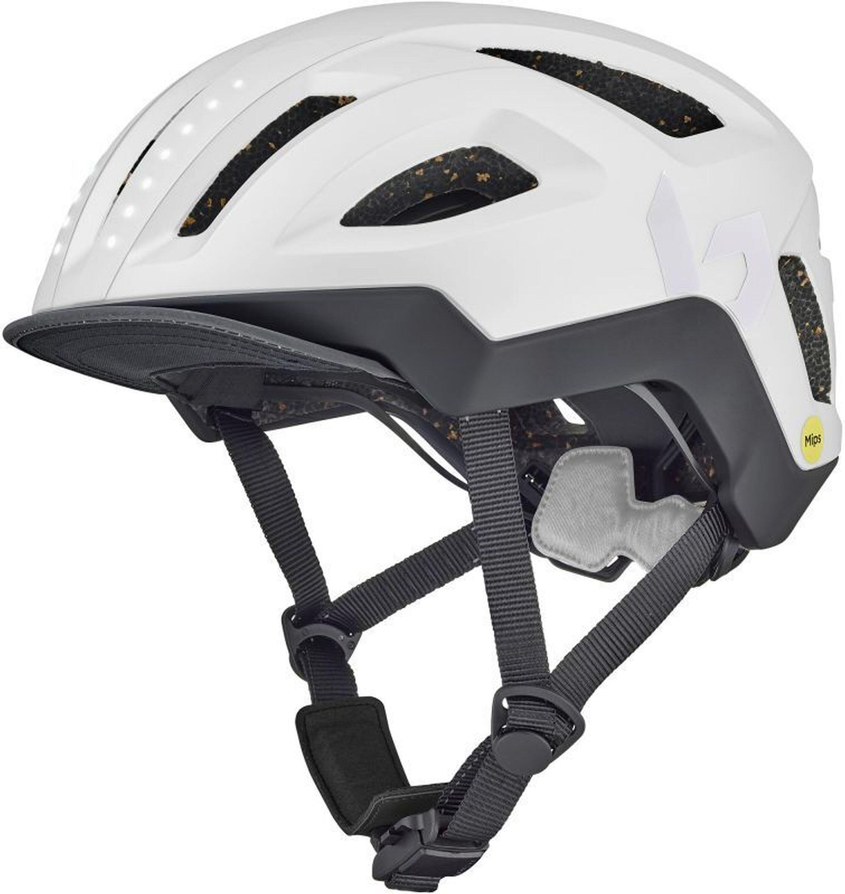 Kask rowerowy miejski „Halo React MIPS”, platynowy