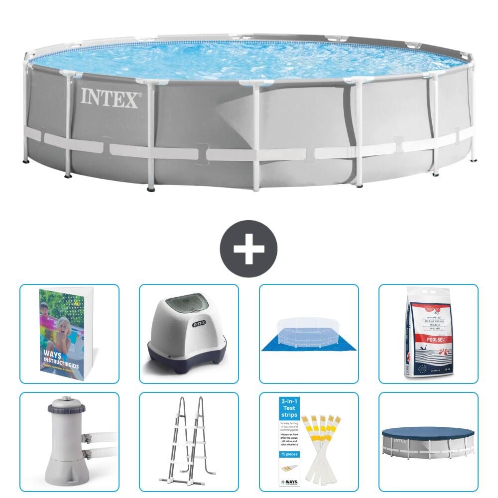 INTEX Basen Prism Frame Okrągły - 427x107 cm - 9-częściowy S649