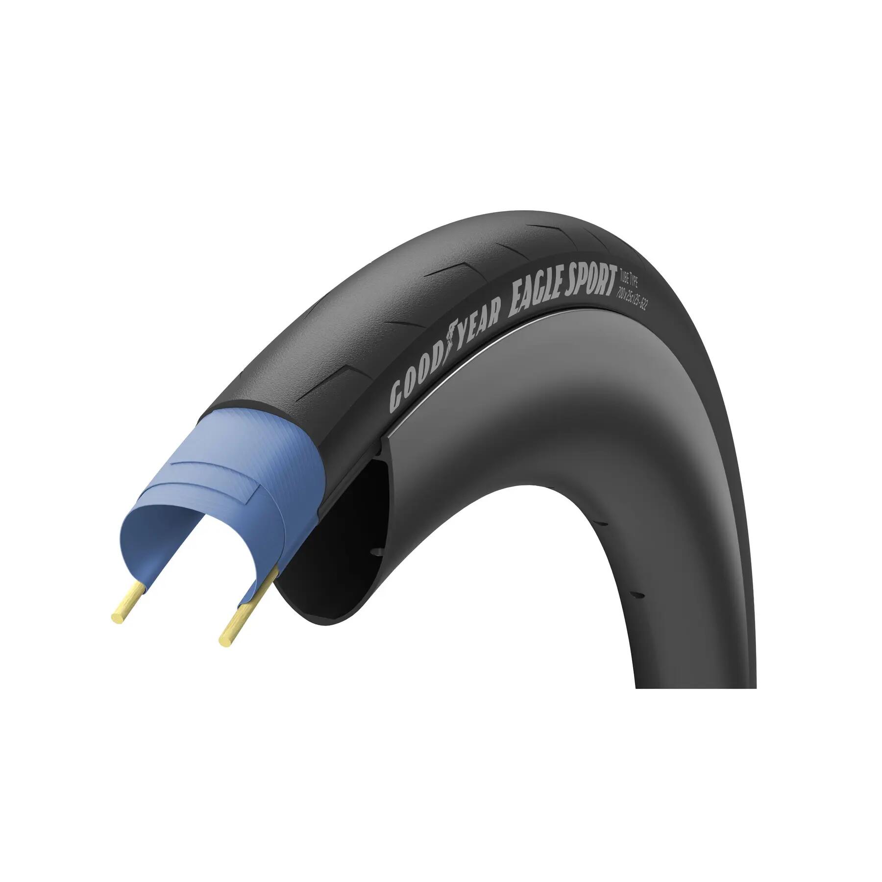 Opona rowerowa z elastycznym drutem Goodyear Eagle Sport Tube