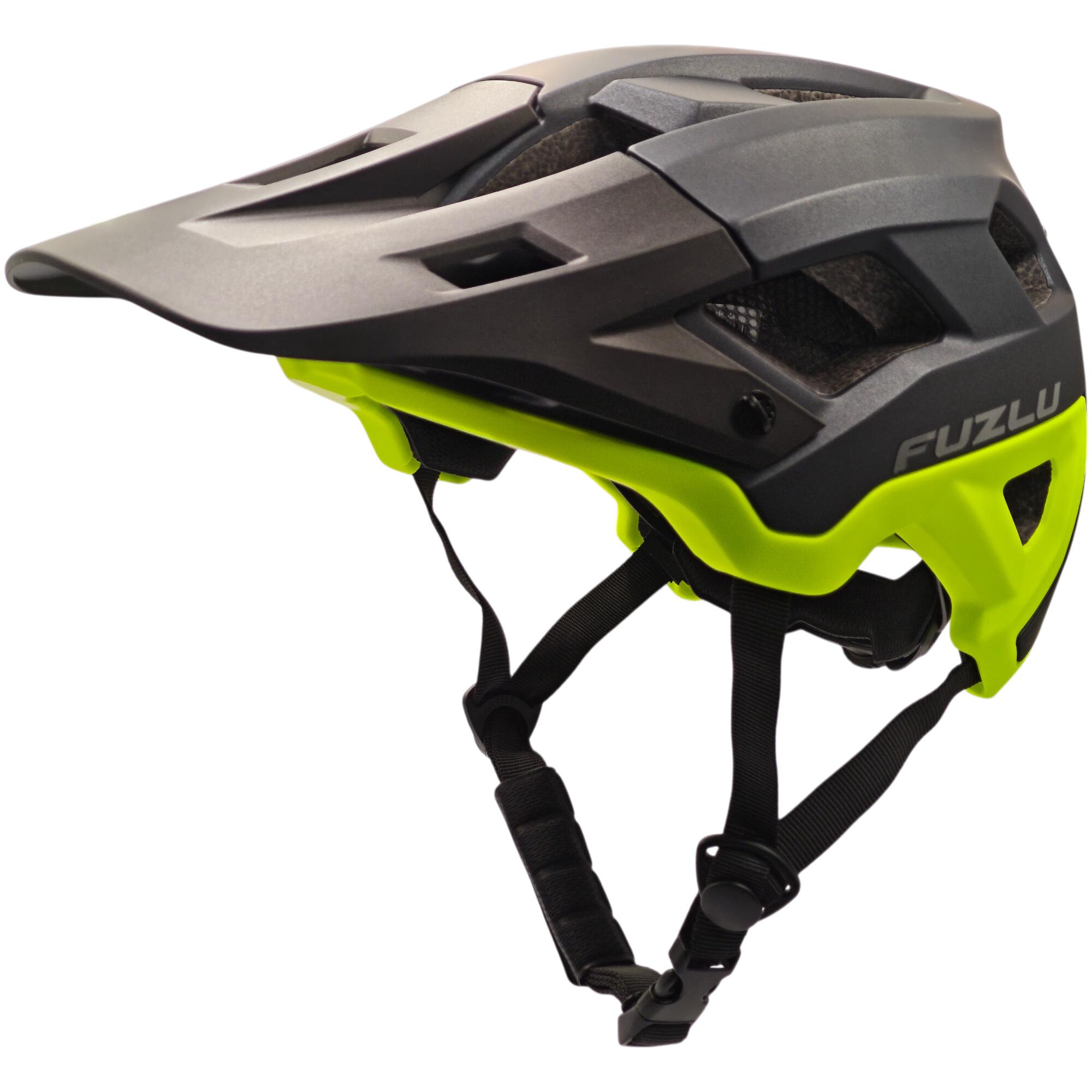 Kask rowerowy FUZLU Attack ZL-B050 Matte Graphite/yellow rozm. M ( 55-58 CM )