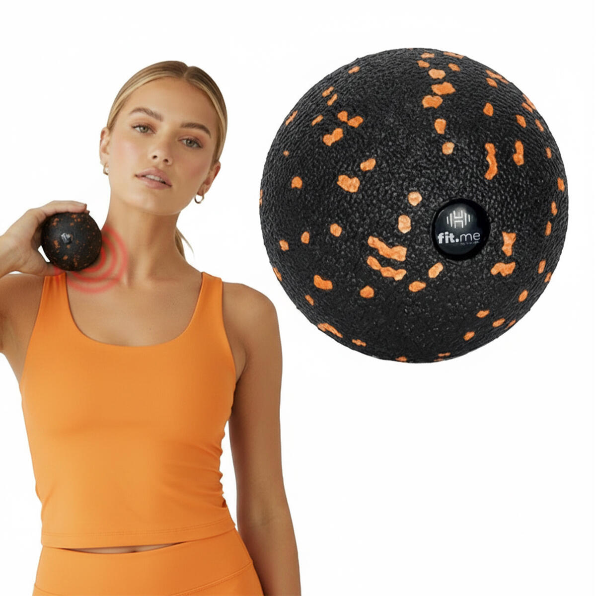 Piłka roller do masażu w kartoniku 8cm Fit.Me