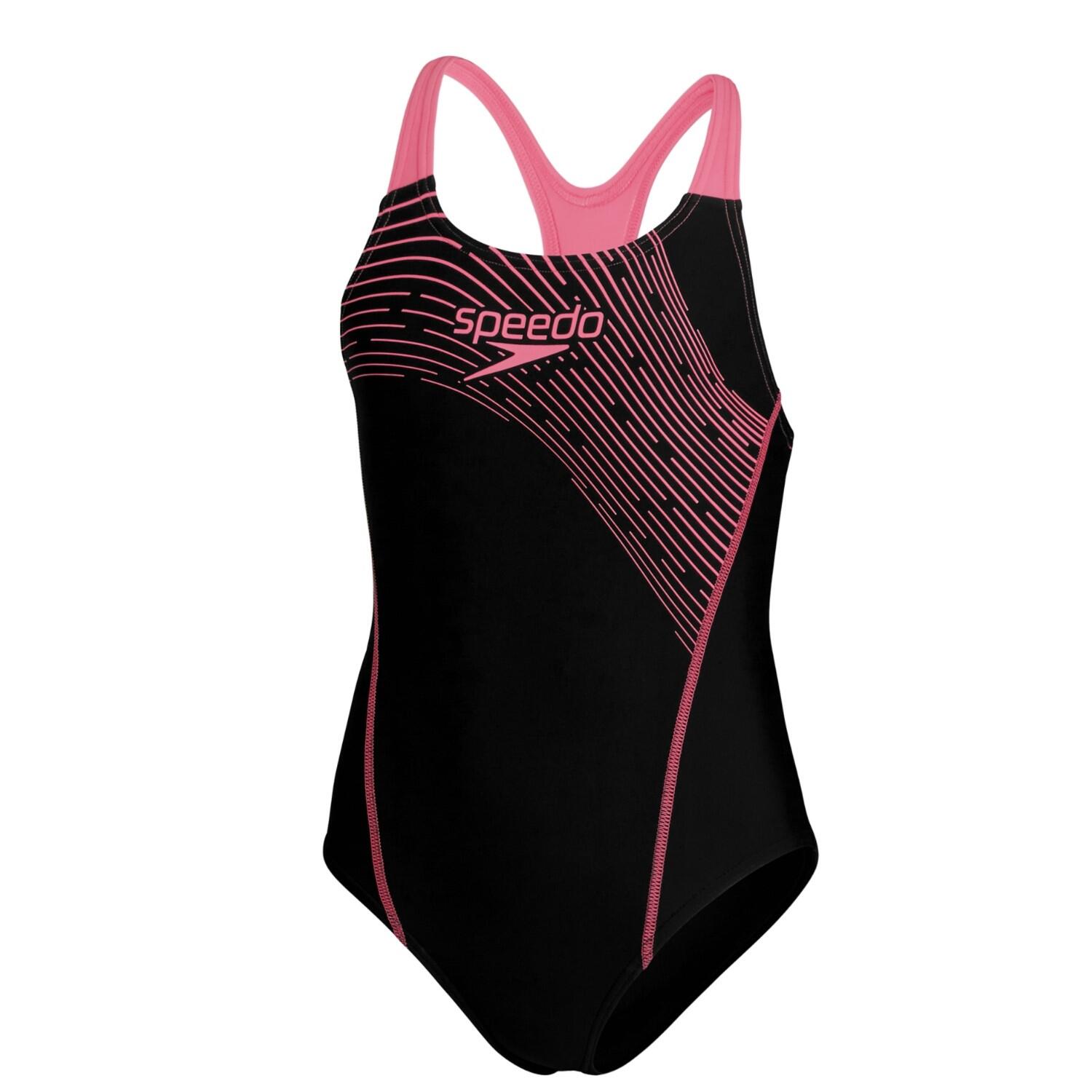 Dziewczęcy jednoczęściowy kostium kąpielowy Speedo Eco Medley Logo Medalist