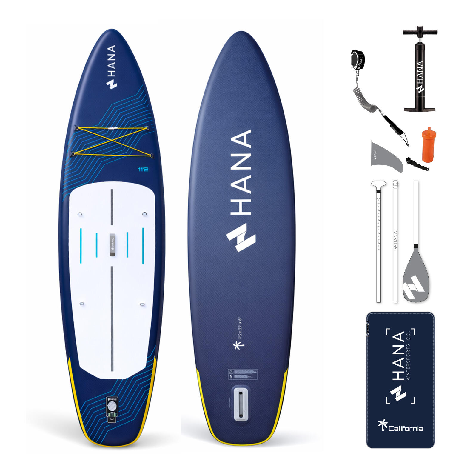 Stand-Up Paddle HANA 11’2 California Pack Kolor Granatowy