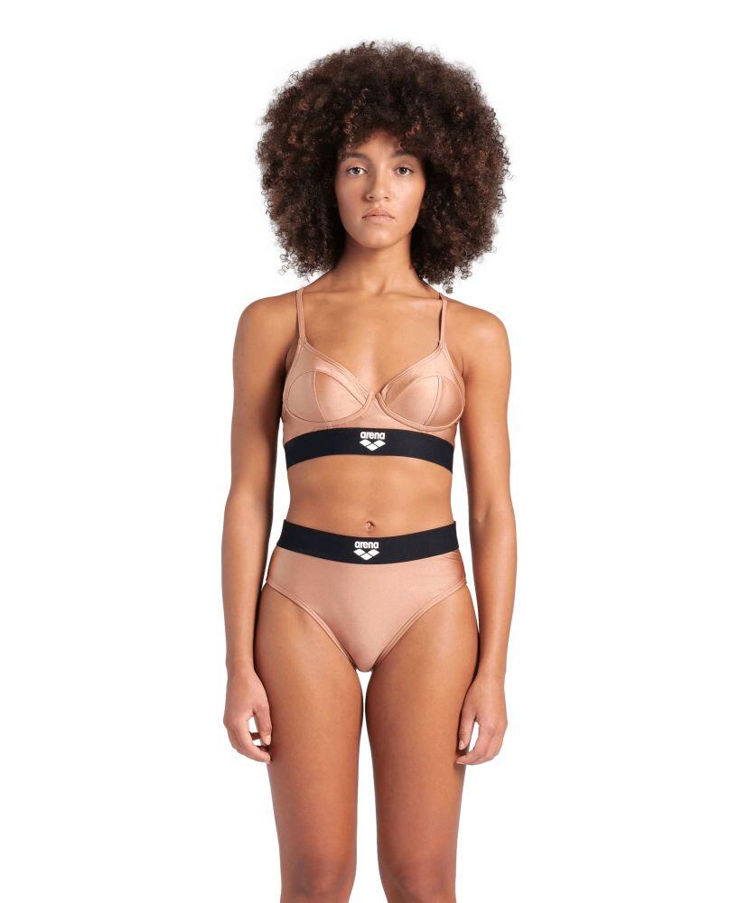 Strój kąpielowy damski dwuczęściowy bikini na basen plażę Arena Logo Tape