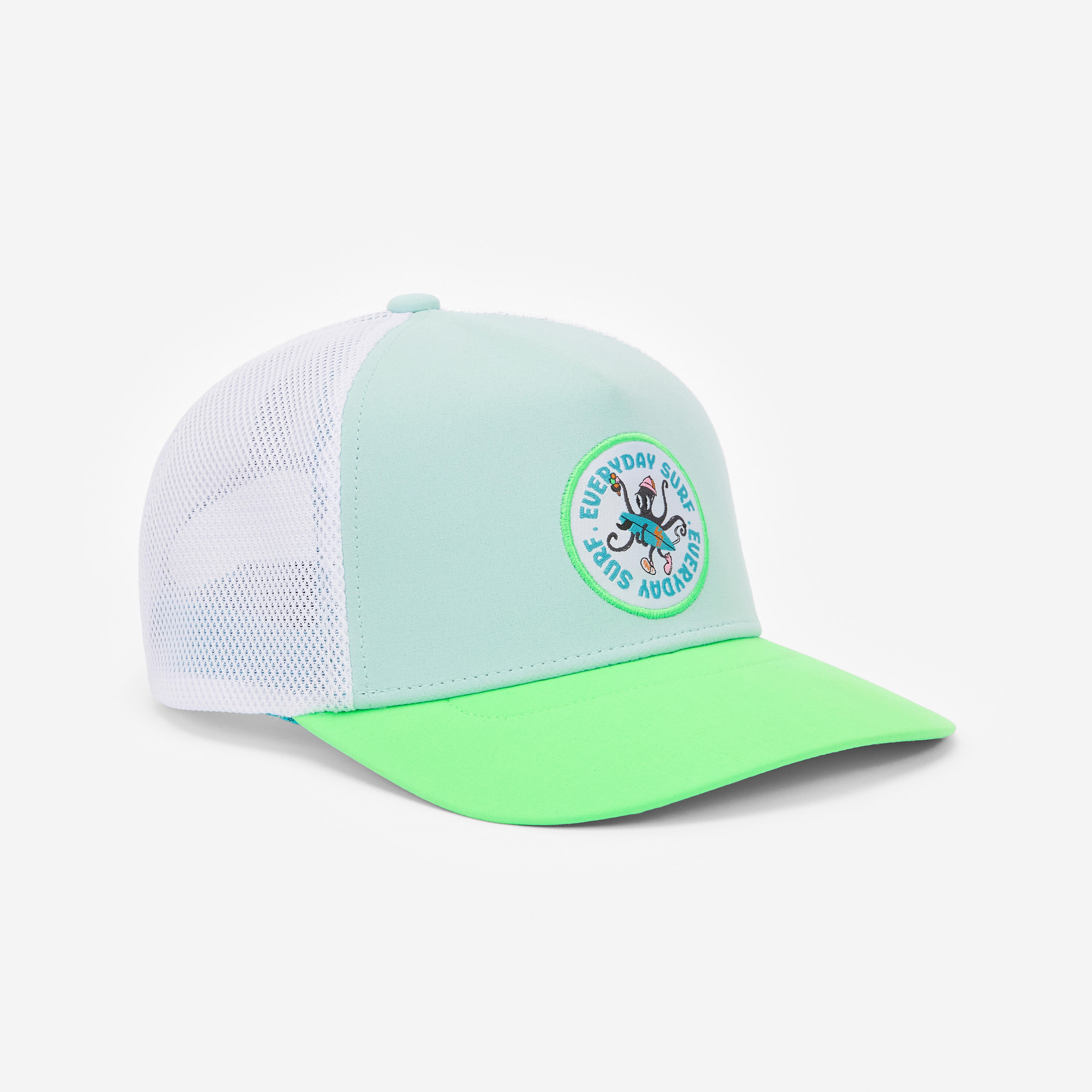 Czapka z daszkiem surfingowa dla dzieci Decathlon Trucker Poulpy