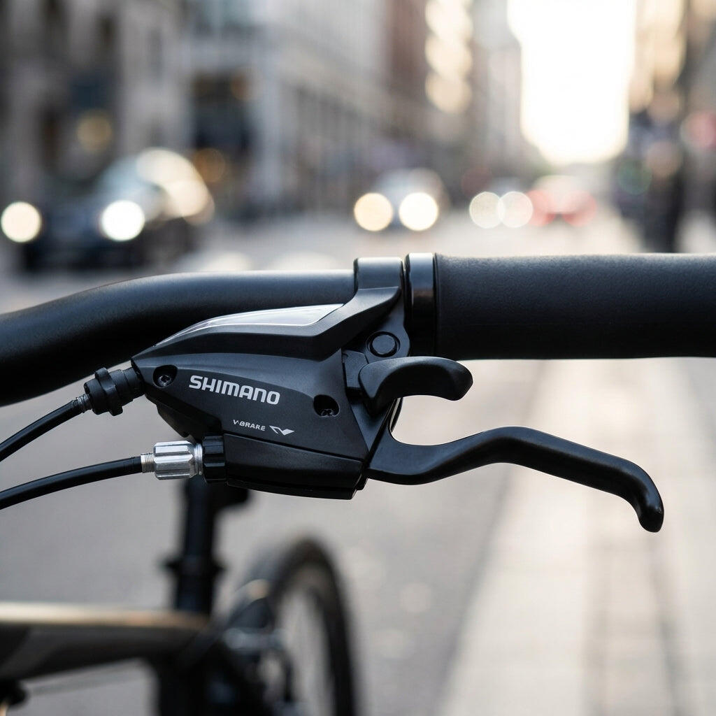 Lewa dźwignia hamulca/przerzutki Shimano V-Brake ST-EF500 1800 mm 3V