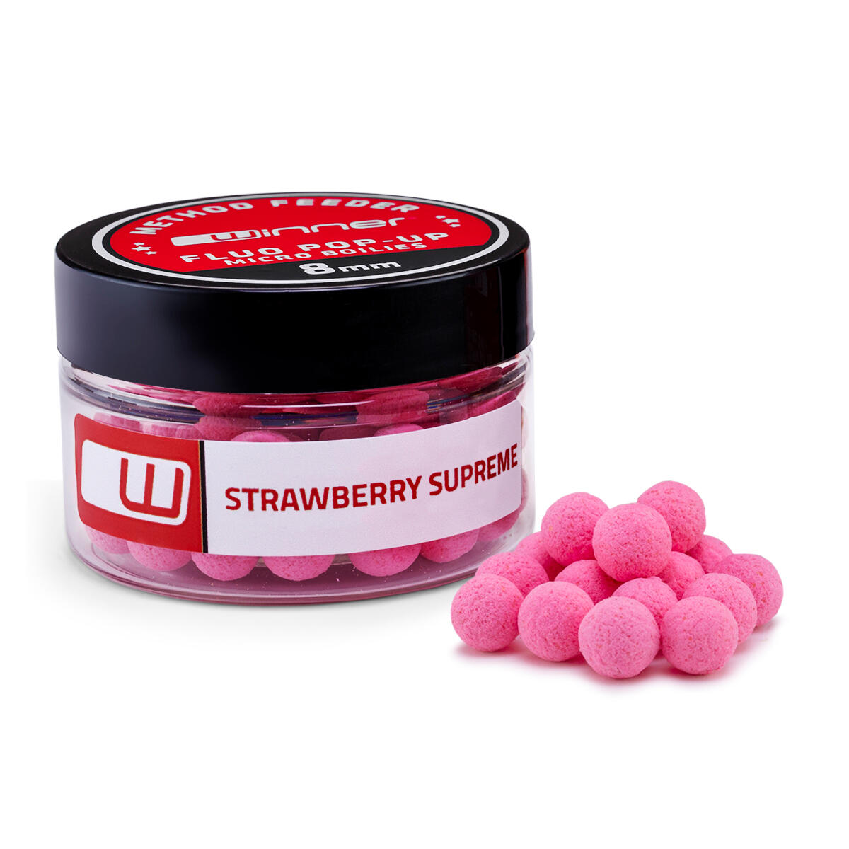 Mini kulki pływające do Method/Feeder 8mm/20g Truskawka Supreme