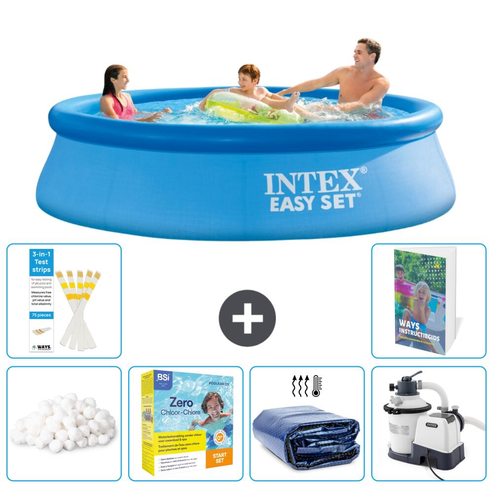 INTEX Basen Easy Set Okrągły - 305x76 cm - 7-częściowy S75