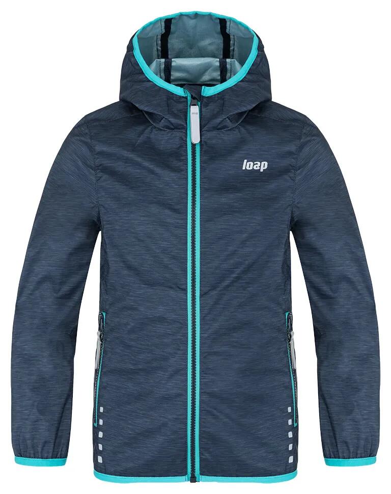 Dziecięca kurtka softshell Loap Lyparo niebieska