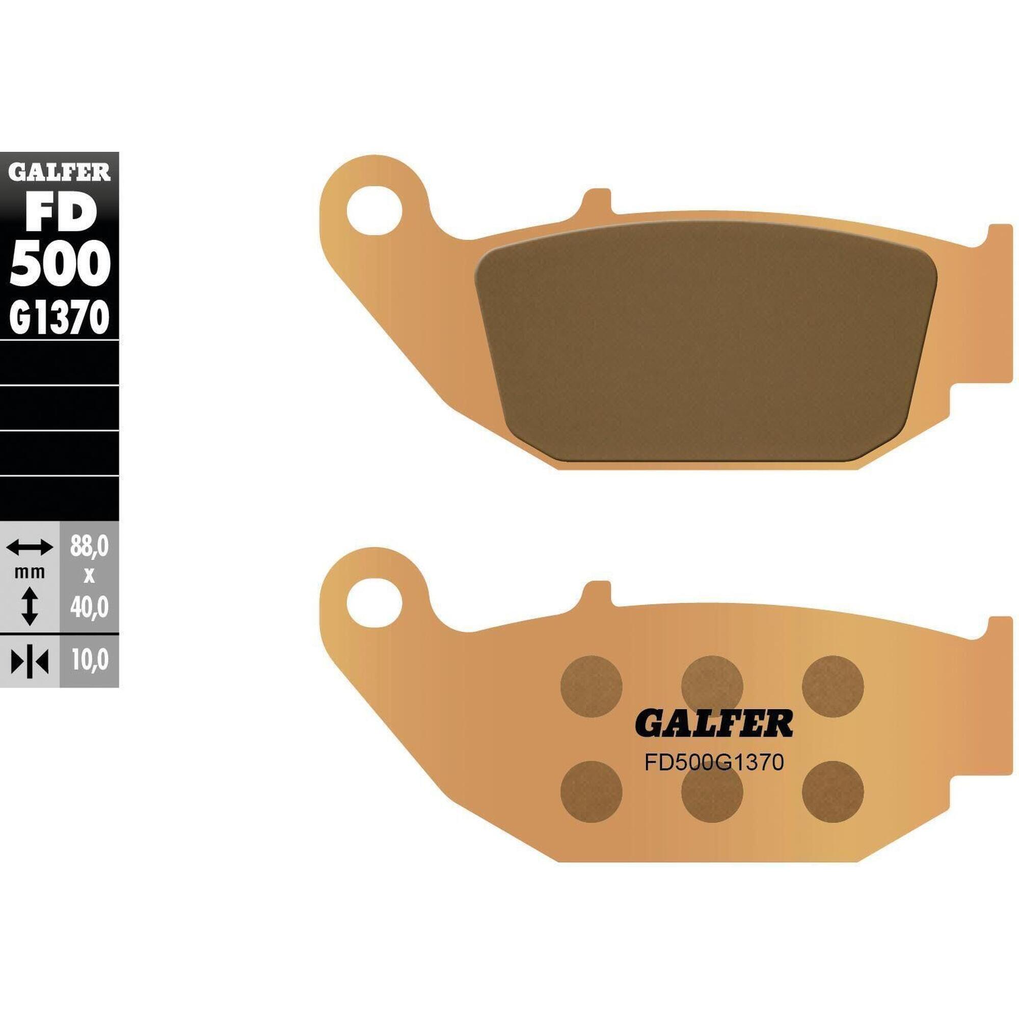 Klocki hamulcowe GALFER FD500 G1370 metalowe