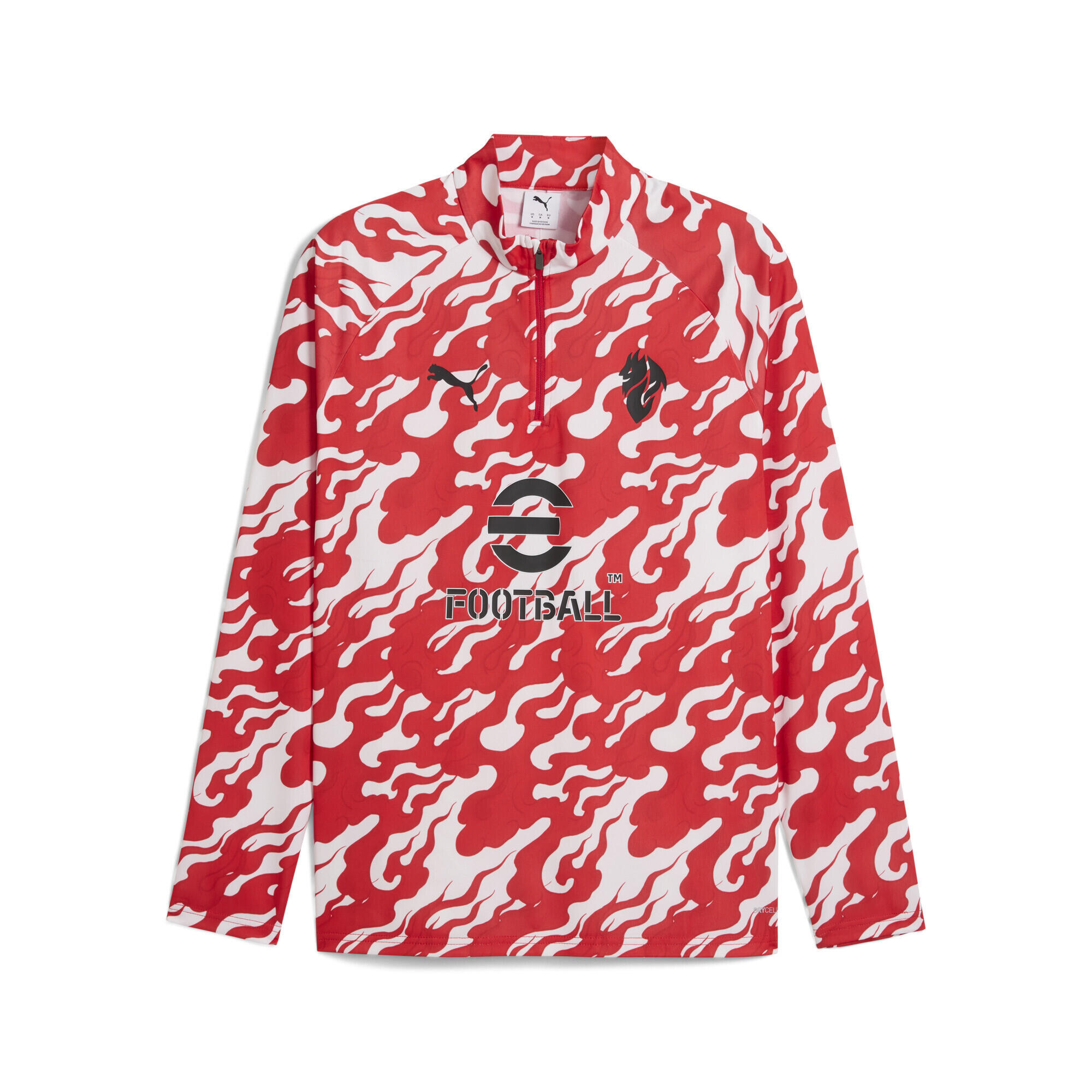 Męska bluza przedmeczowa z zamkiem 1/4 AC Milan PUMA