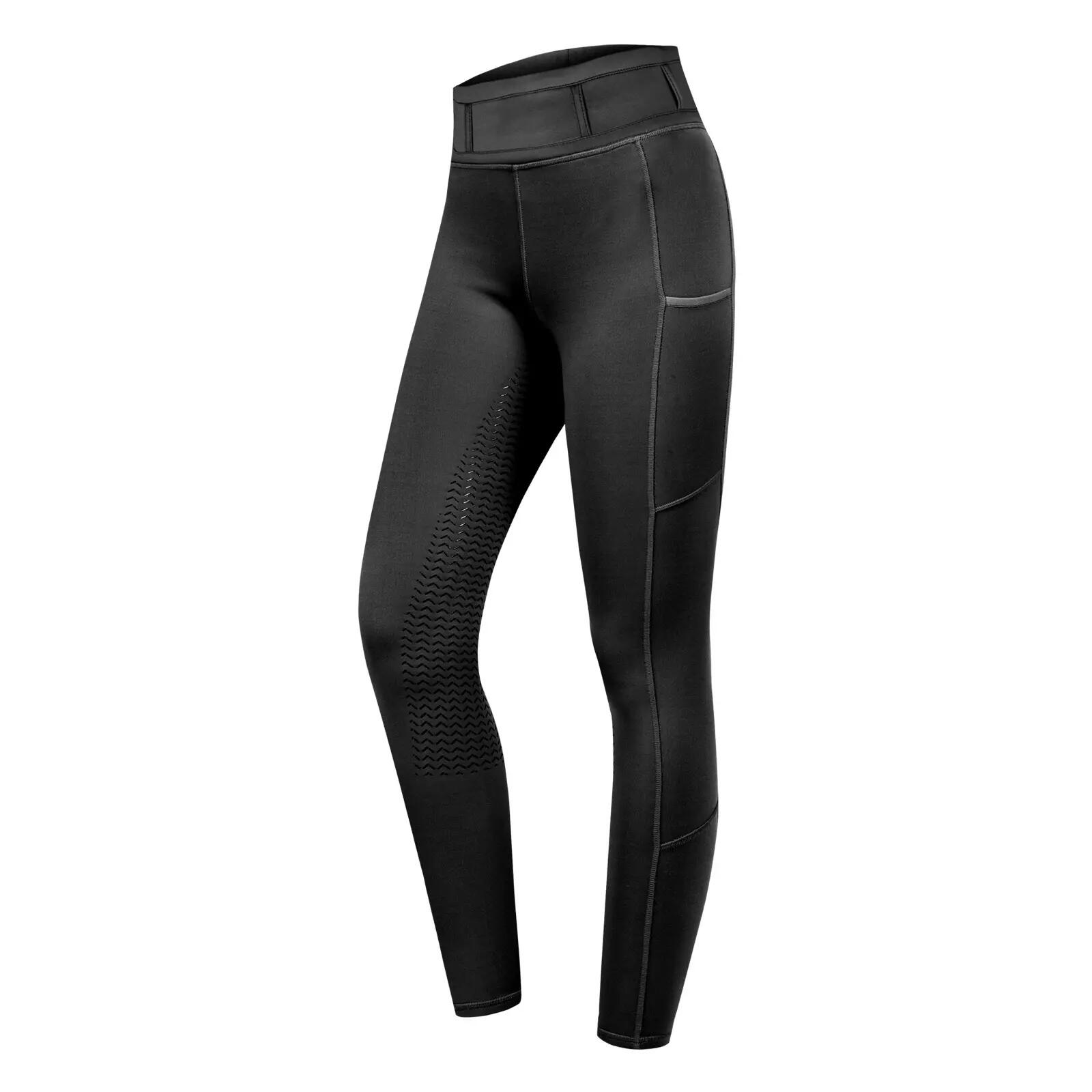 Dziewczęce legginsy jeździeckie z pełną przyczepnością ELT Ella Glam