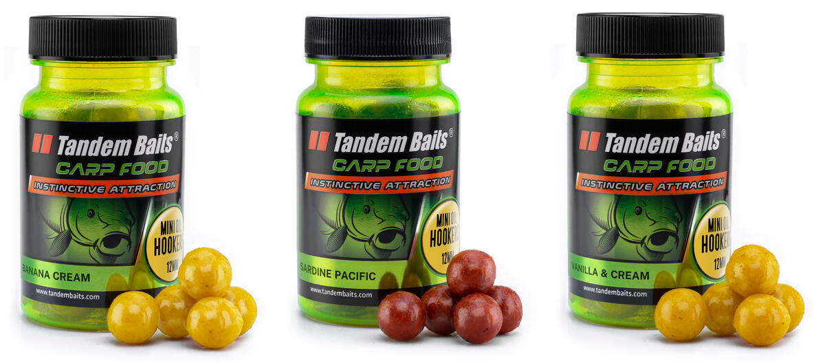Mini kulki haczykowe Carp Food Oil Hookers 12mm/50g Mix nr 1 – 3 sztuki