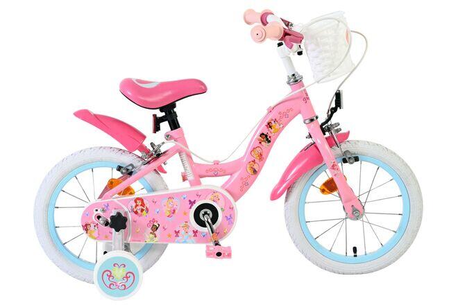 Rower dziecięcy Disney Princess - 14 cali - różowy - dwa hamulce ręczne
