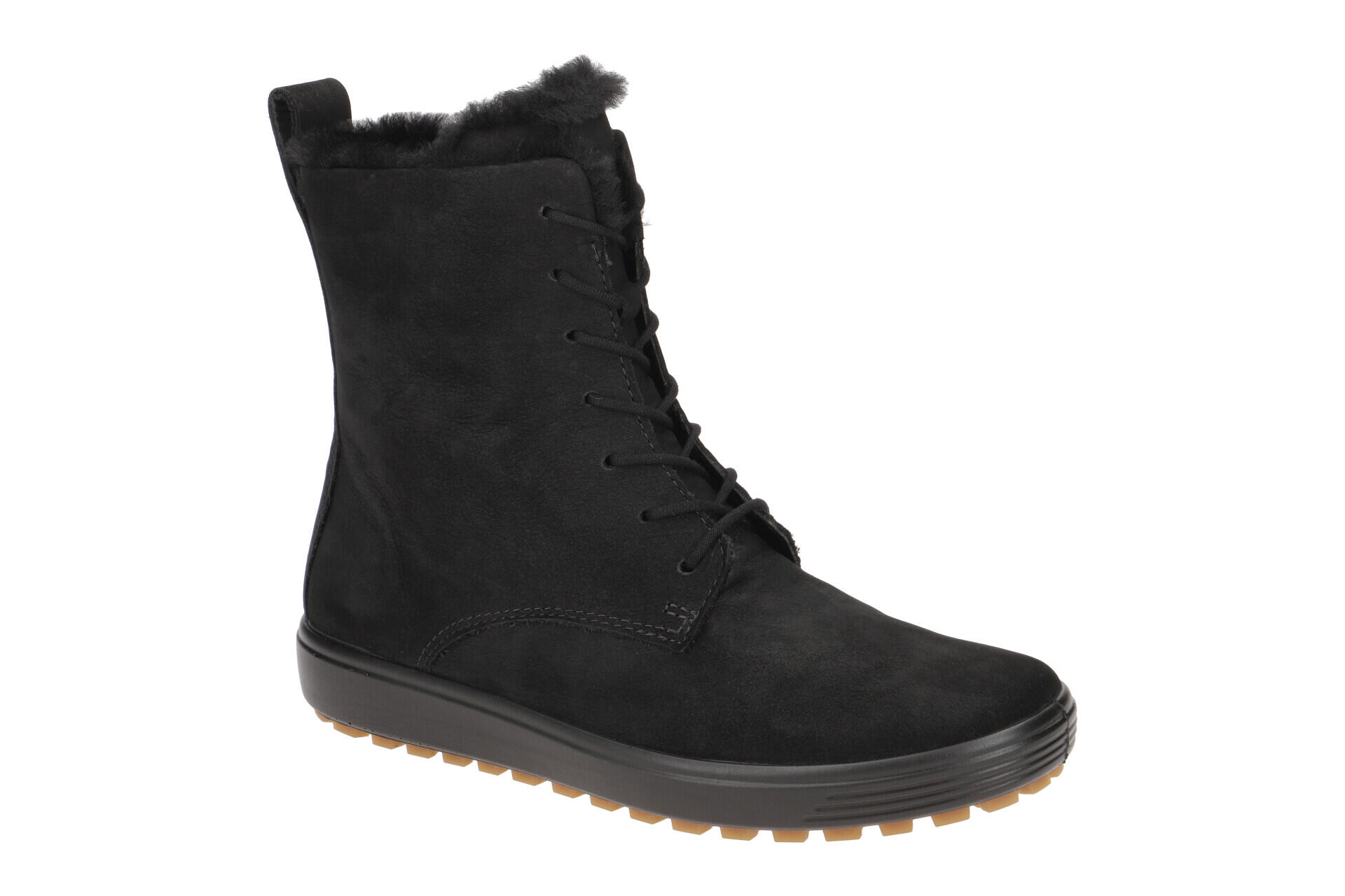 ECCO Buty damskie Soft 7 Tred Fleece-lined Mid-cut Boot W black-41