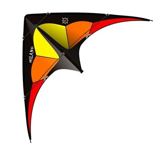 Latawiec akrobatyczny Elliot Milano Red-Orange-Yellow 1010534 Pomarańczowy